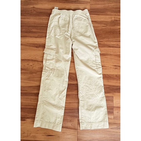Abercrombie and Fitch Khaki Cargo Pants Wide Leg Casual Size 25 - Picture 5 of 5